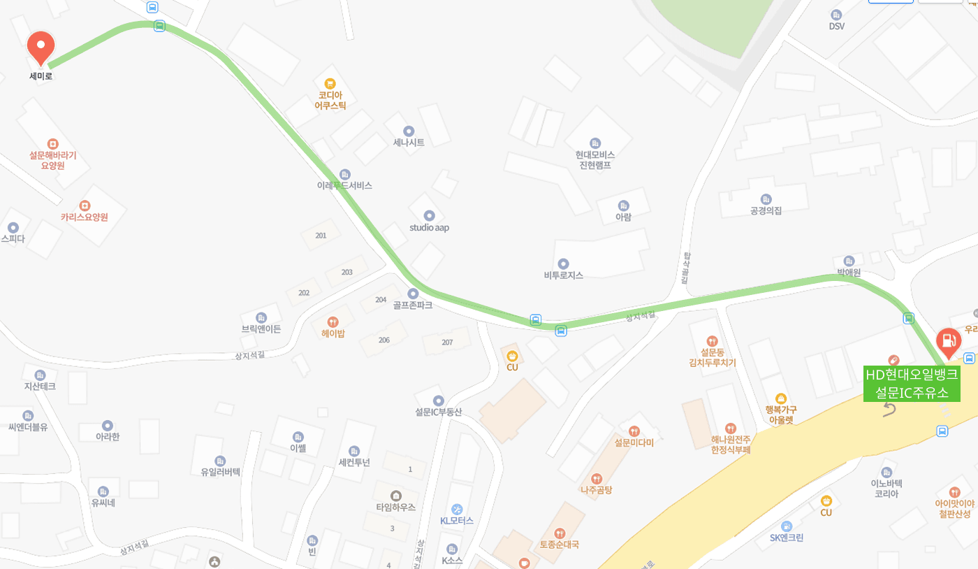 오시는 길 지도